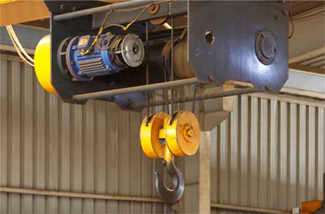 Single Girder EOT Crane — view 2 — OmCrane